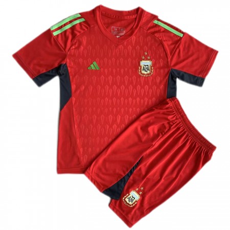 Camisolas Argentina Guarda Redes Criança 2º Equipamento Alternativa World Cup 2022 Manga Curta